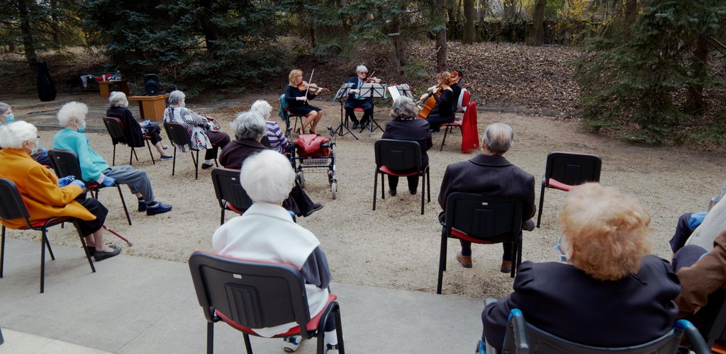 Festival Orchestra performs in nursing homes for the elderly