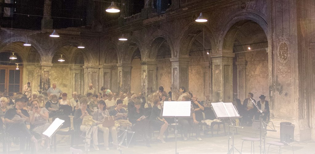 Daniel Barenboim és Fischer Iván a Dohány utcai zsinagógában
